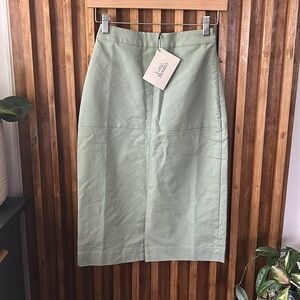 Love Bonito Sage Pencil Skirt. Size 2